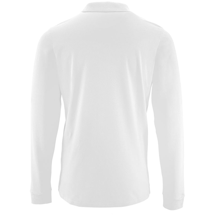 Рубашка поло мужская с длинным рукавом Perfect LSL Men белая, размер XXL (Изображение 2)