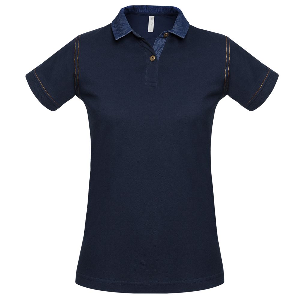 Рубашка поло женская DNM Forward темно-синяя, размер XL