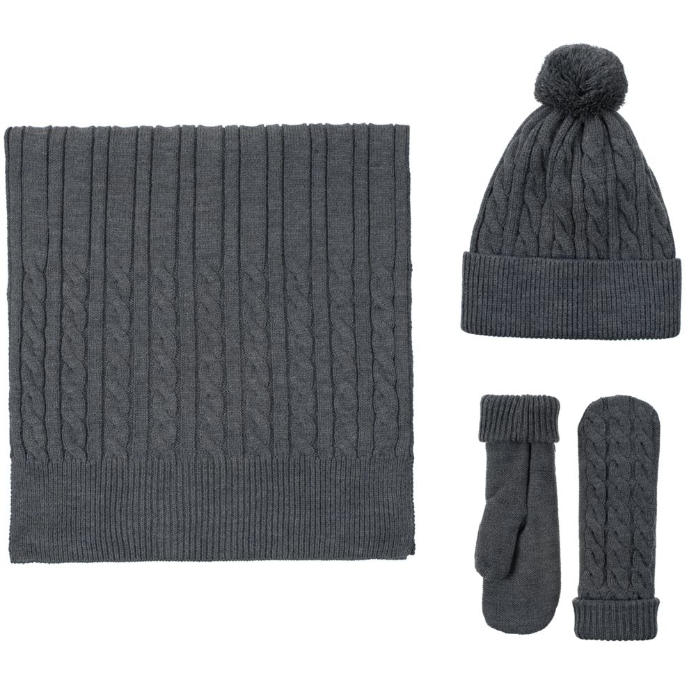 Варежки Heat Trick, серый меланж, размер L/XL (Изображение 3)