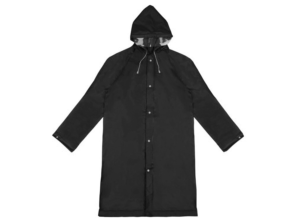 Дождевик Hawaii c чехлом унисекс (черный) XL-2XL (Изображение 3)