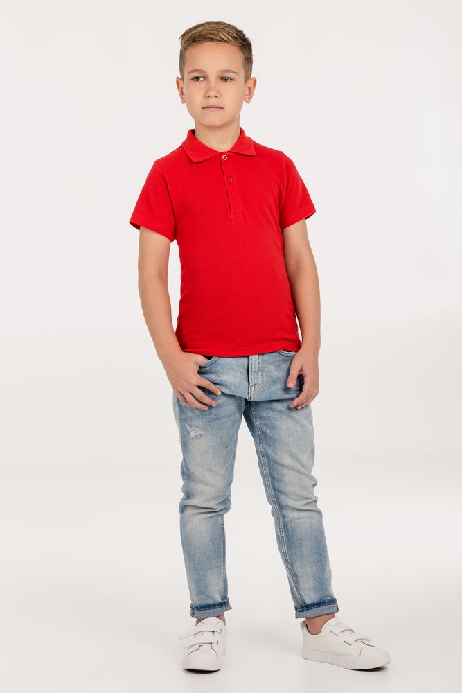Рубашка поло детская Virma Kids, красная, 8 лет (Изображение 5)