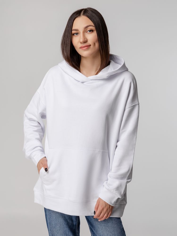 Худи оверсайз унисекс Outshine, белое, размер XL/2XL (Изображение 6)