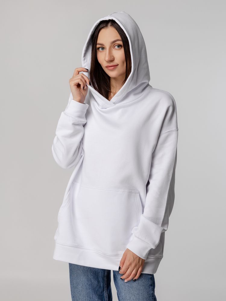 Худи оверсайз унисекс Outshine, белое, размер XL/2XL (Изображение 7)