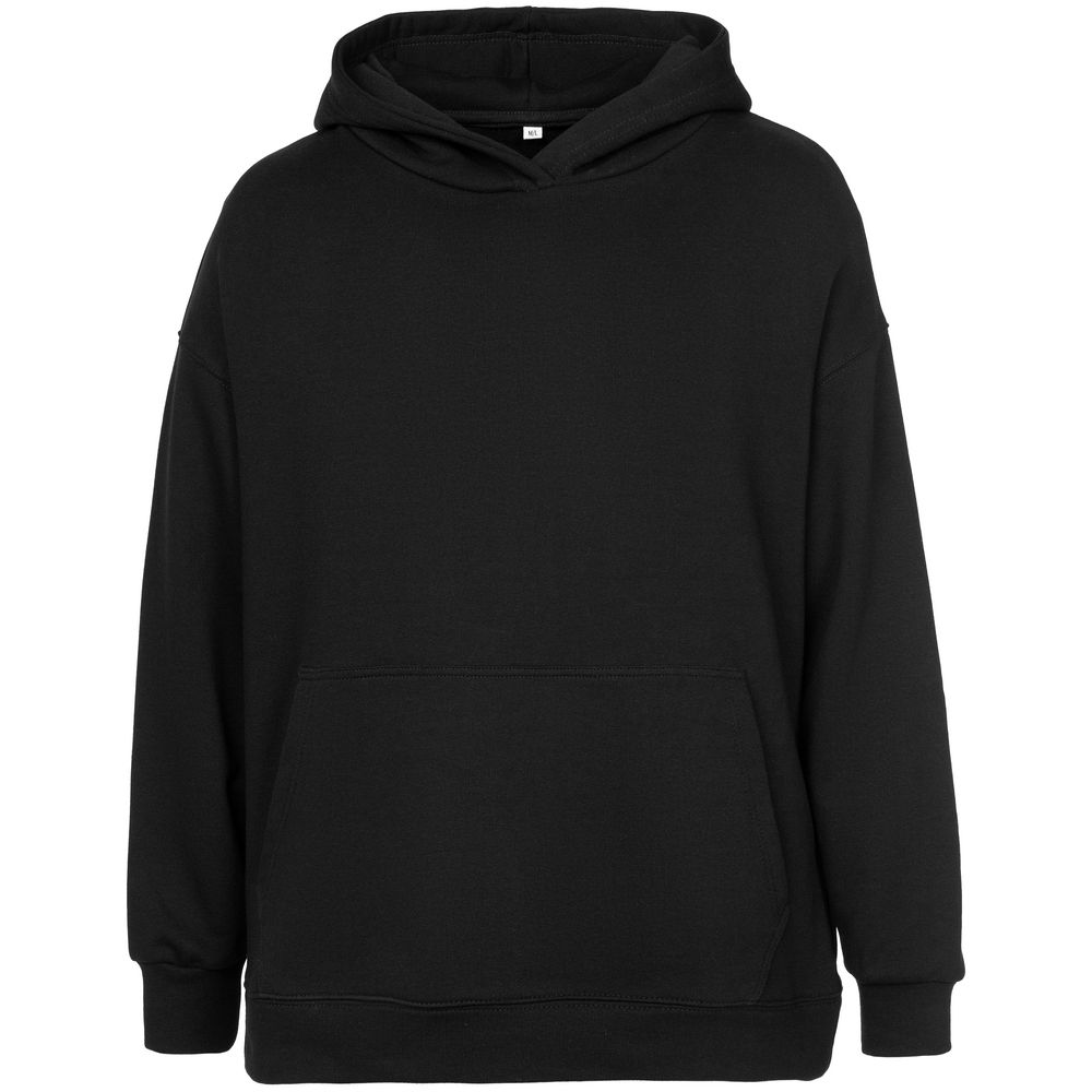 Худи оверсайз унисекс Outshine, черное, размер M/L (Изображение 1)