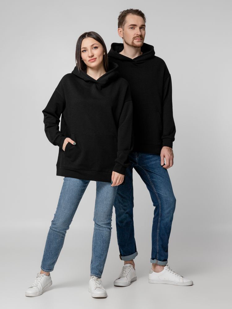 Худи оверсайз унисекс Outshine, черное, размер M/L (Изображение 12)
