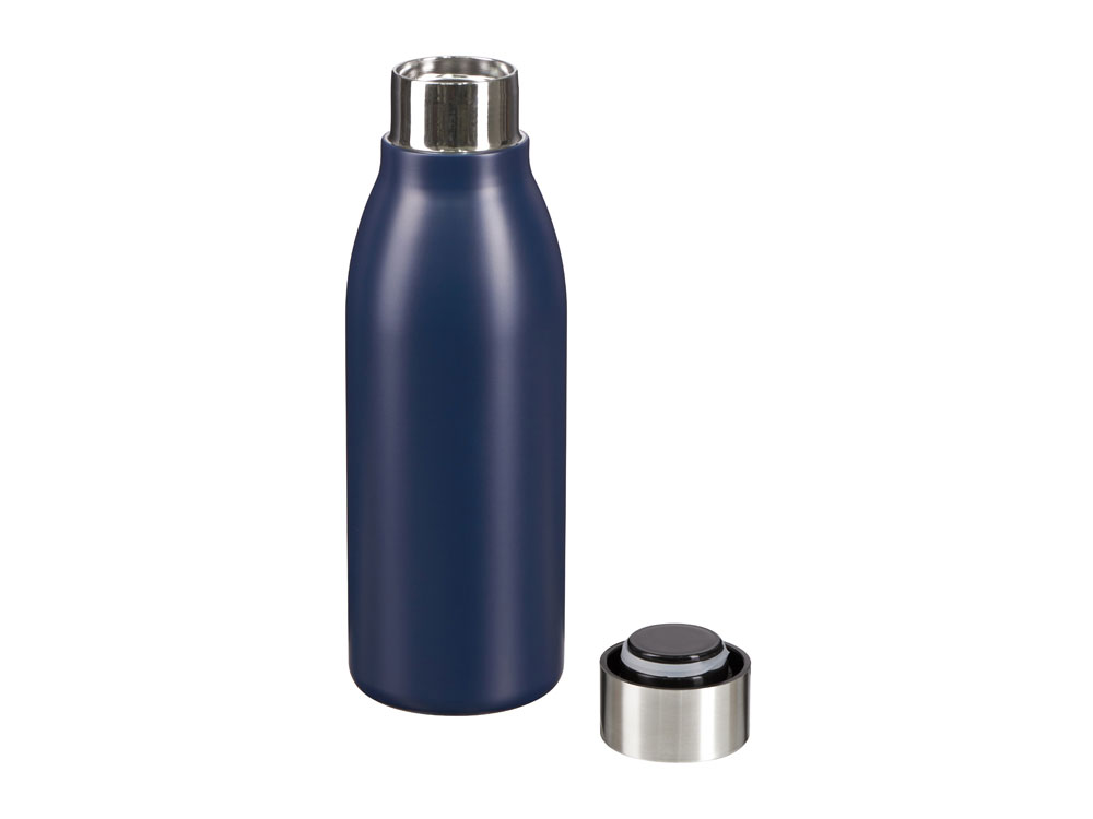 Вакуумная термобутылка Brottle c медной изоляцией, тубус, 600 мл (темно-синий)  (Изображение 2)