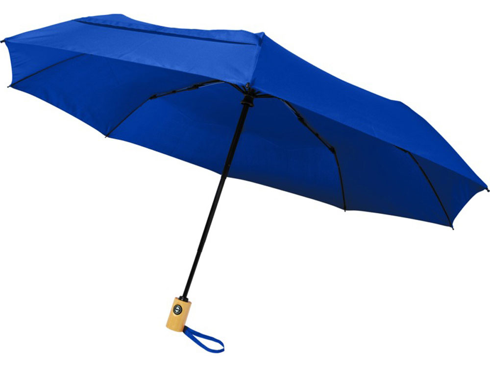 Зонт складной Bo автомат (ярко-синий) 