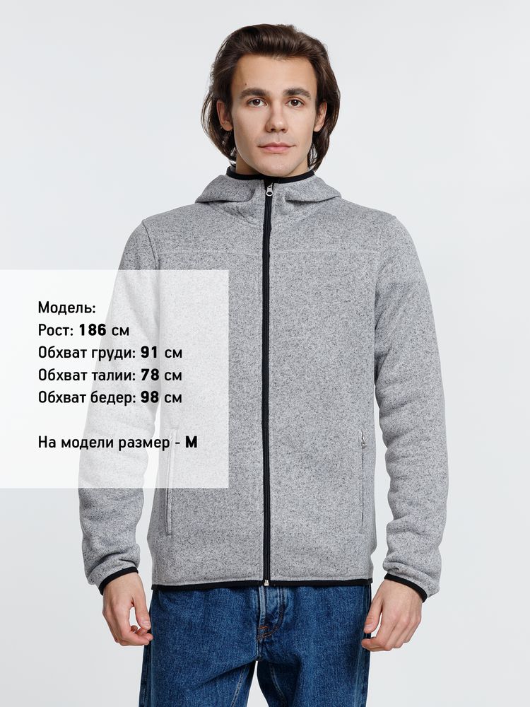 Куртка с капюшоном унисекс Gotland, серая, размер L (Изображение 7)