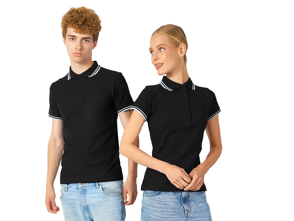 Рубашка поло Erie мужская (черный) XL (Изображение 5)