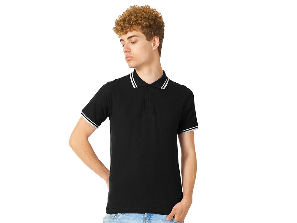 Рубашка поло Erie мужская (черный) 3XL (Изображение 1)