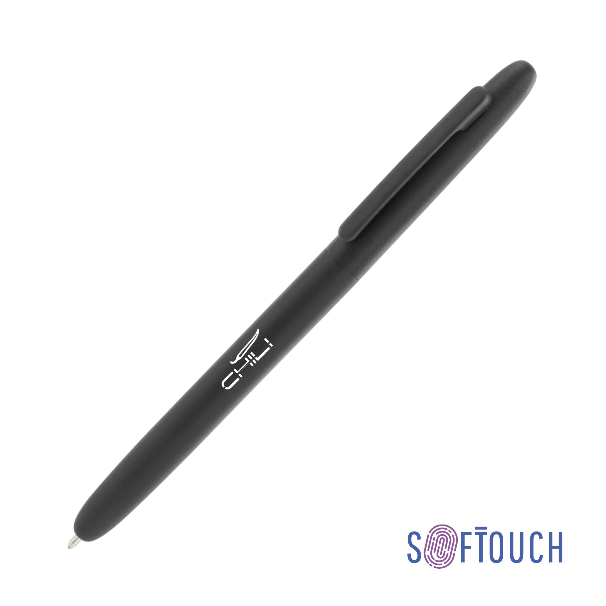 Ручка шариковая &quot;Vega&quot;, покрытие soft touch (черный)