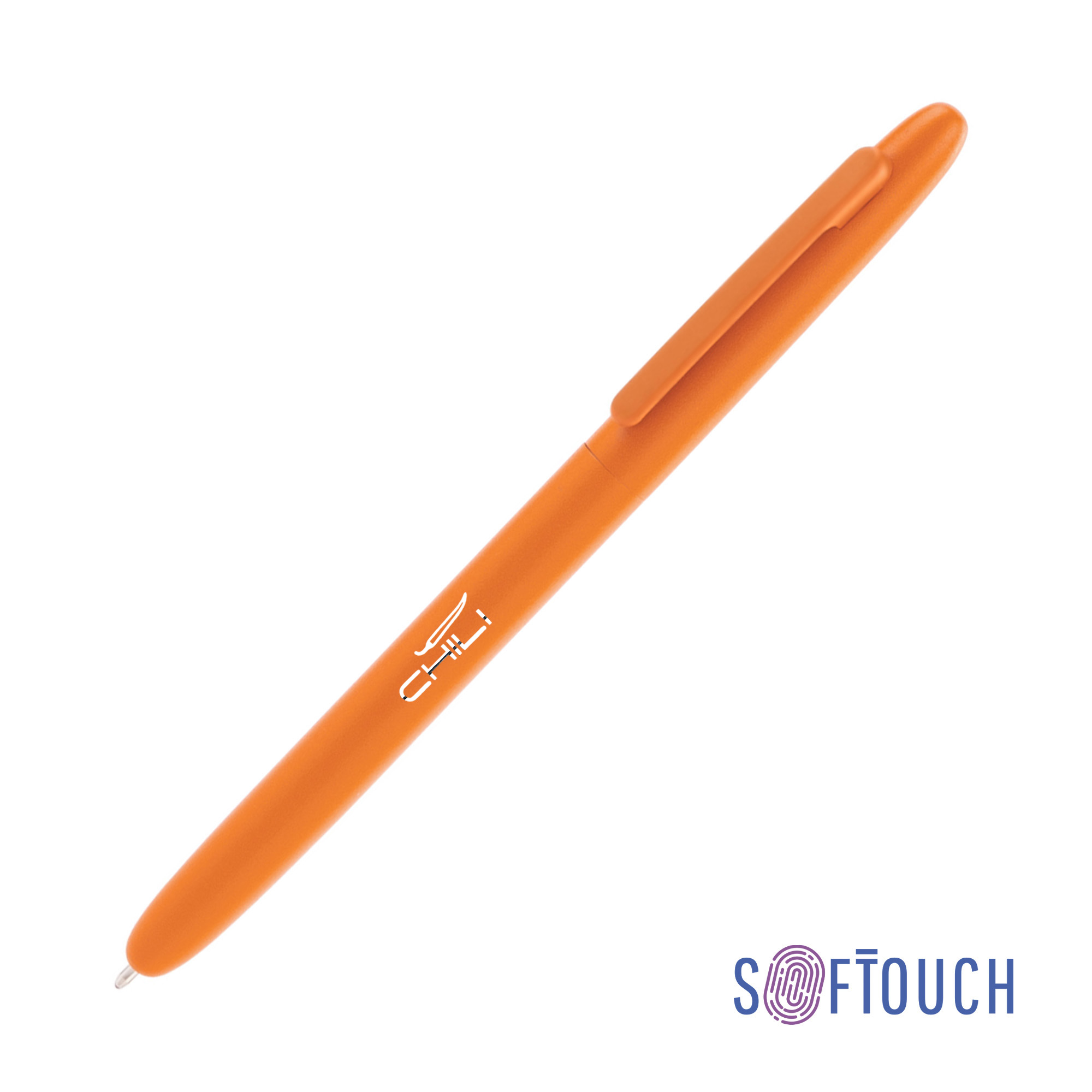 Ручка шариковая &quot;Vega&quot;, покрытие soft touch (оранжевый)