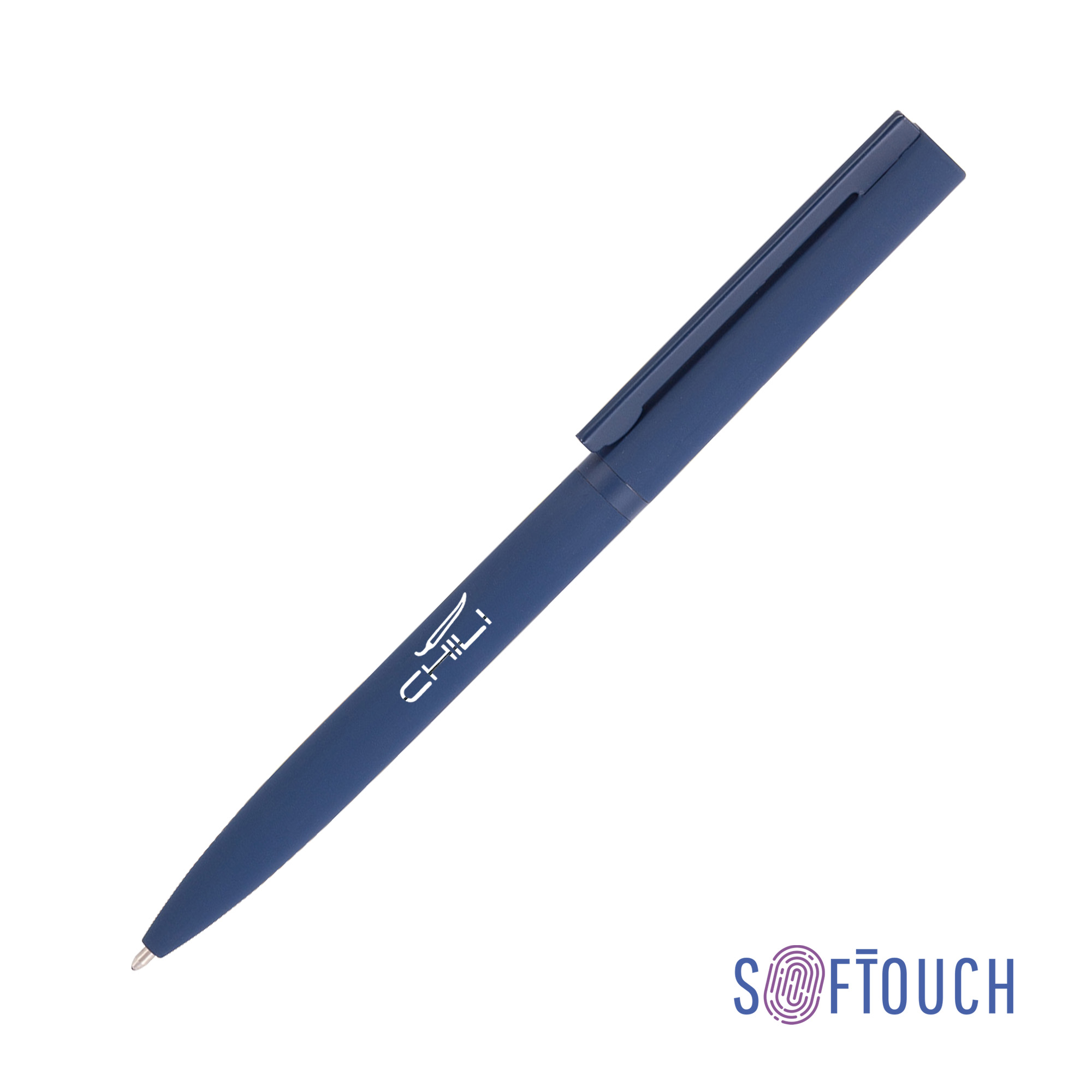 Ручка шариковая &quot;Sirius&quot;, покрытие soft touch (темно-синий)