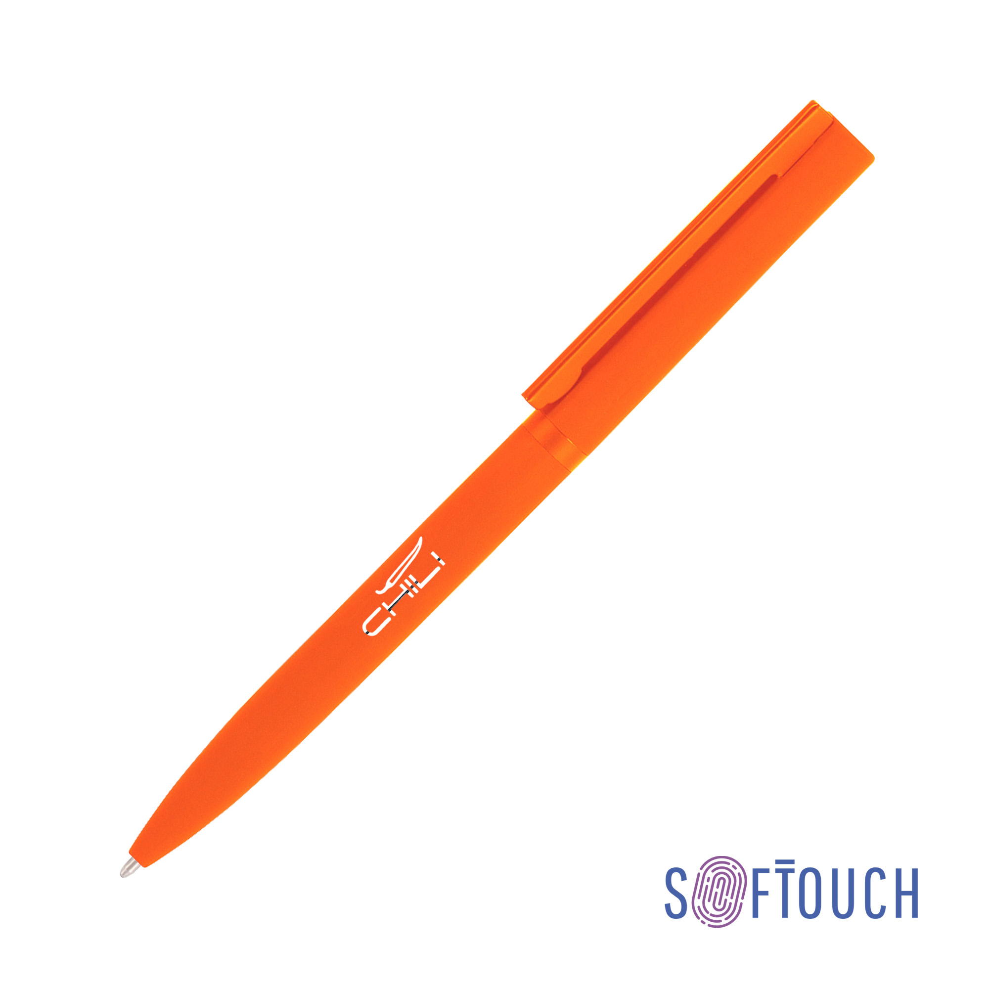 Ручка шариковая &quot;Sirius&quot;, покрытие soft touch (оранжевый)