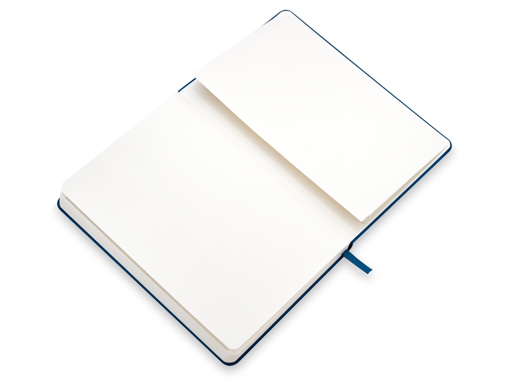 Бизнес-блокнот А5 С3 soft-touch с магнитным держателем для ручки (синий)  (Изображение 6)
