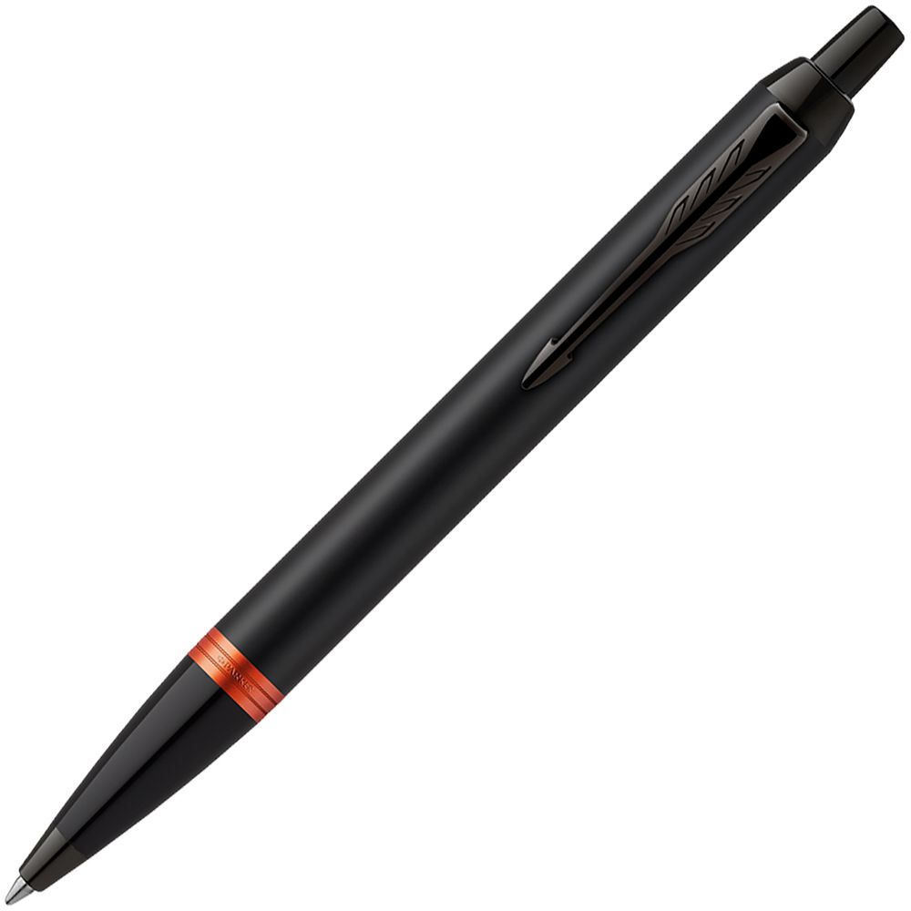 Ручка шариковая Parker IM Professionals Flame Orange BT, черная с оранжевым