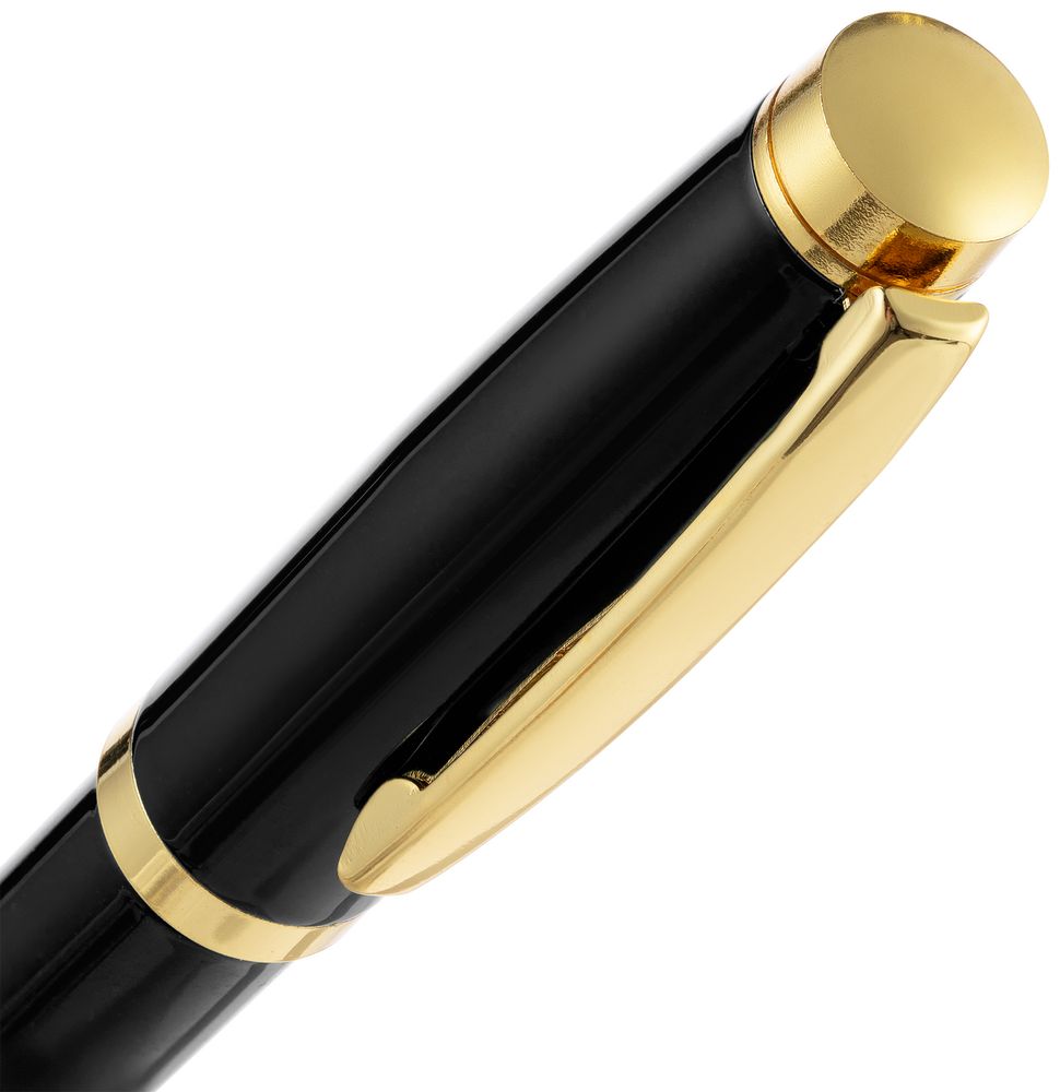 Ручка шариковая Letra Gold, глянцевая, черная (Изображение 4)