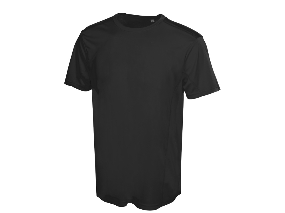 Футболка спортивная Turin, мужская (черный) 3XL (Изображение 6)