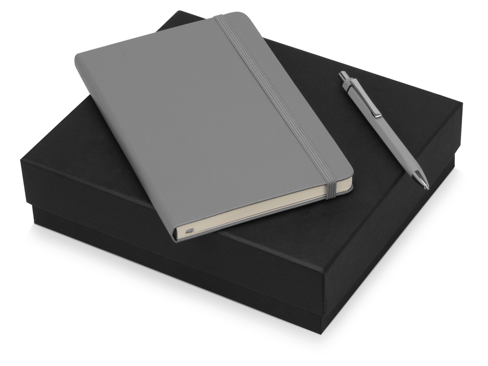 Подарочный набор Moleskine Hemingway с блокнотом А5 и ручкой, черный