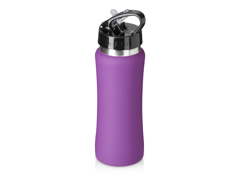 Бутылка для воды Bottle C1, сталь, soft touch, 600 мл (фиолетовый)  (Изображение 1)