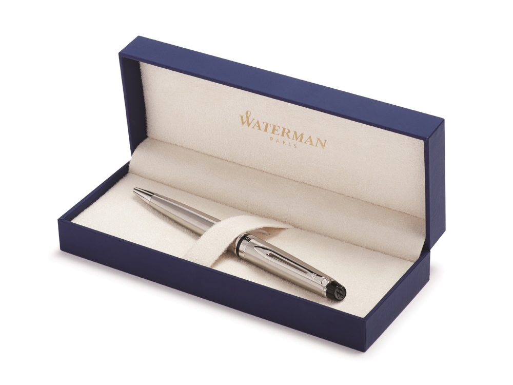 Шариковая ручка Waterman Expert 3, цвет: Stainless Steel GT, стержень: Mblue (Изображение 4)