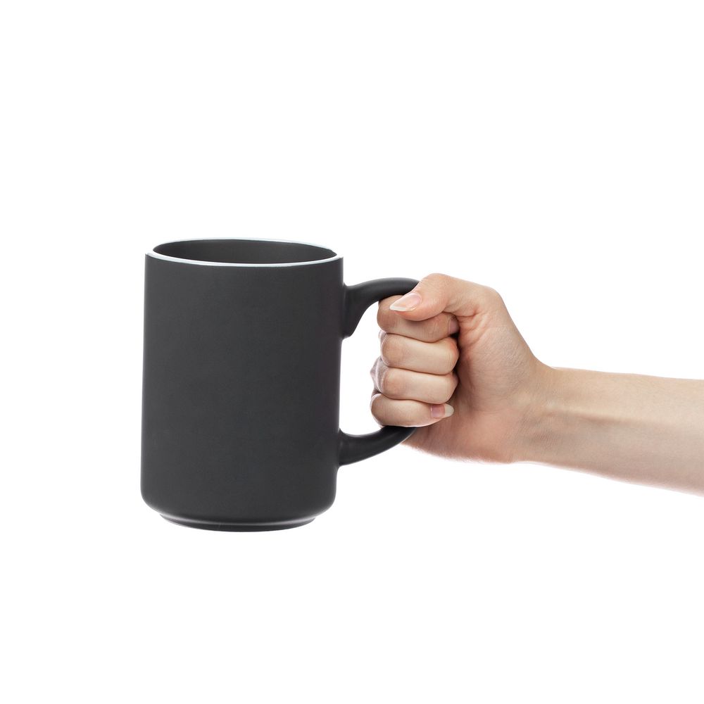 Кружка Mugful, темно-серая (графитовая) (Изображение 3)