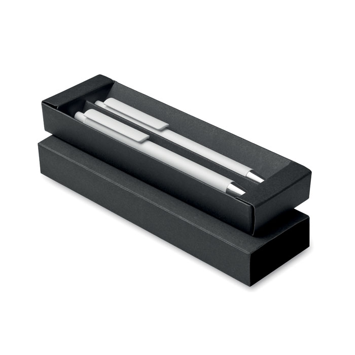 Recycled aluminium pen set (белый) (Изображение 1)
