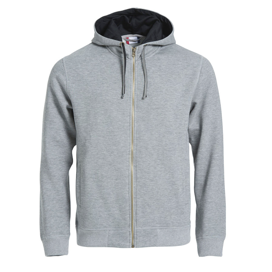 Толстовка мужская Classic Hoody Full Zip, меланж _S, 85% хлопок, 15% вискоза, 300 грм2 (Изображение 1)