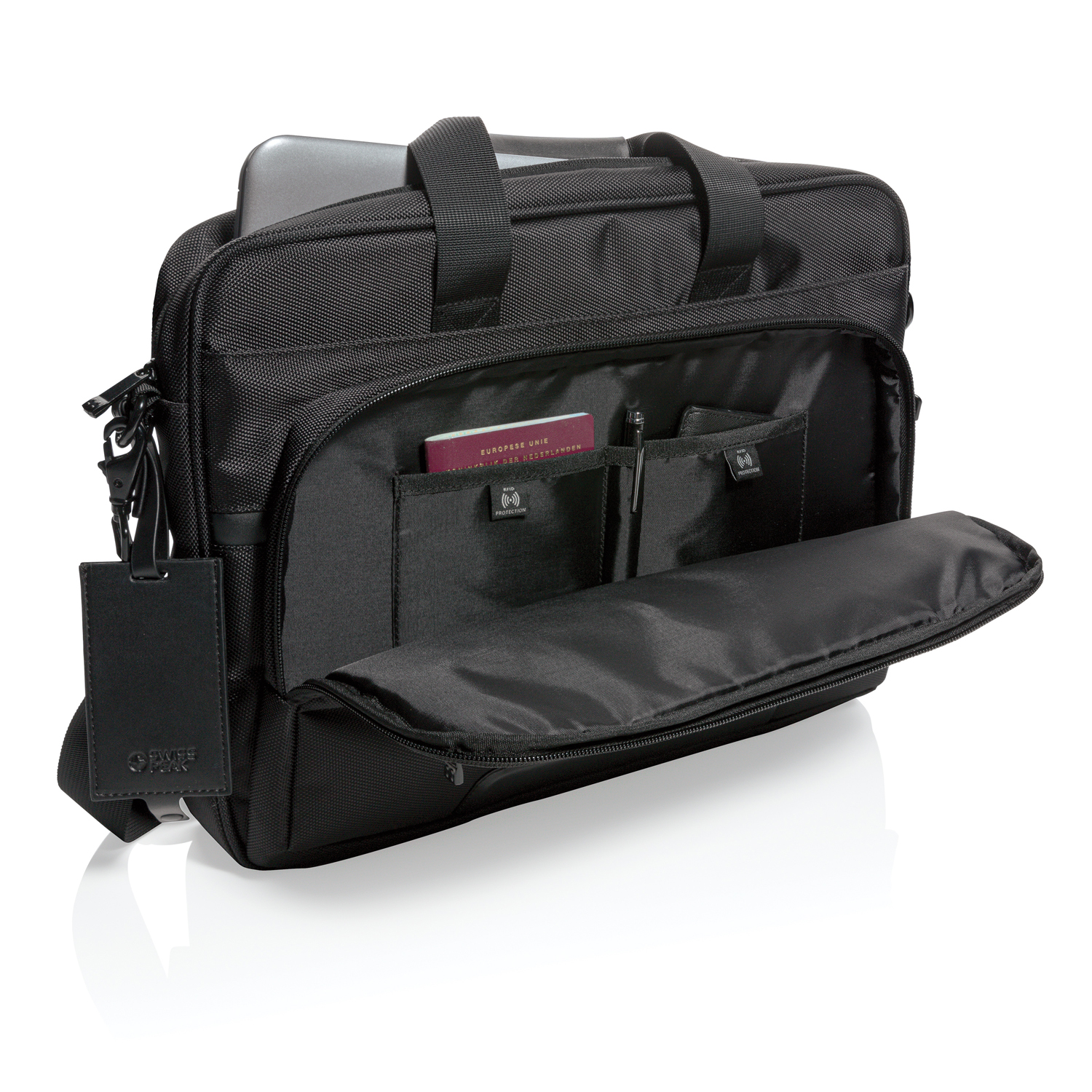 Сумка для ноутбука Voyager от Swiss Peak RPET, 15.6“ (Изображение 9)