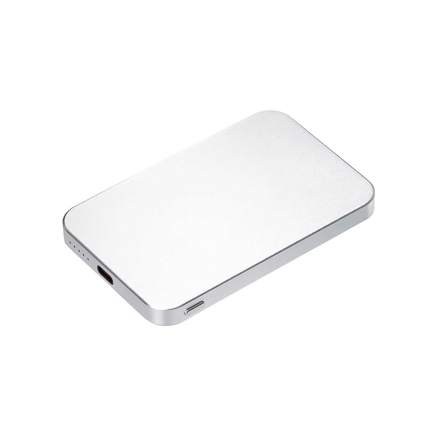 Внешний аккумулятор Artex PD 5000mAh с функцией беспроводной зарядки 15W, серебряный (Изображение 2)