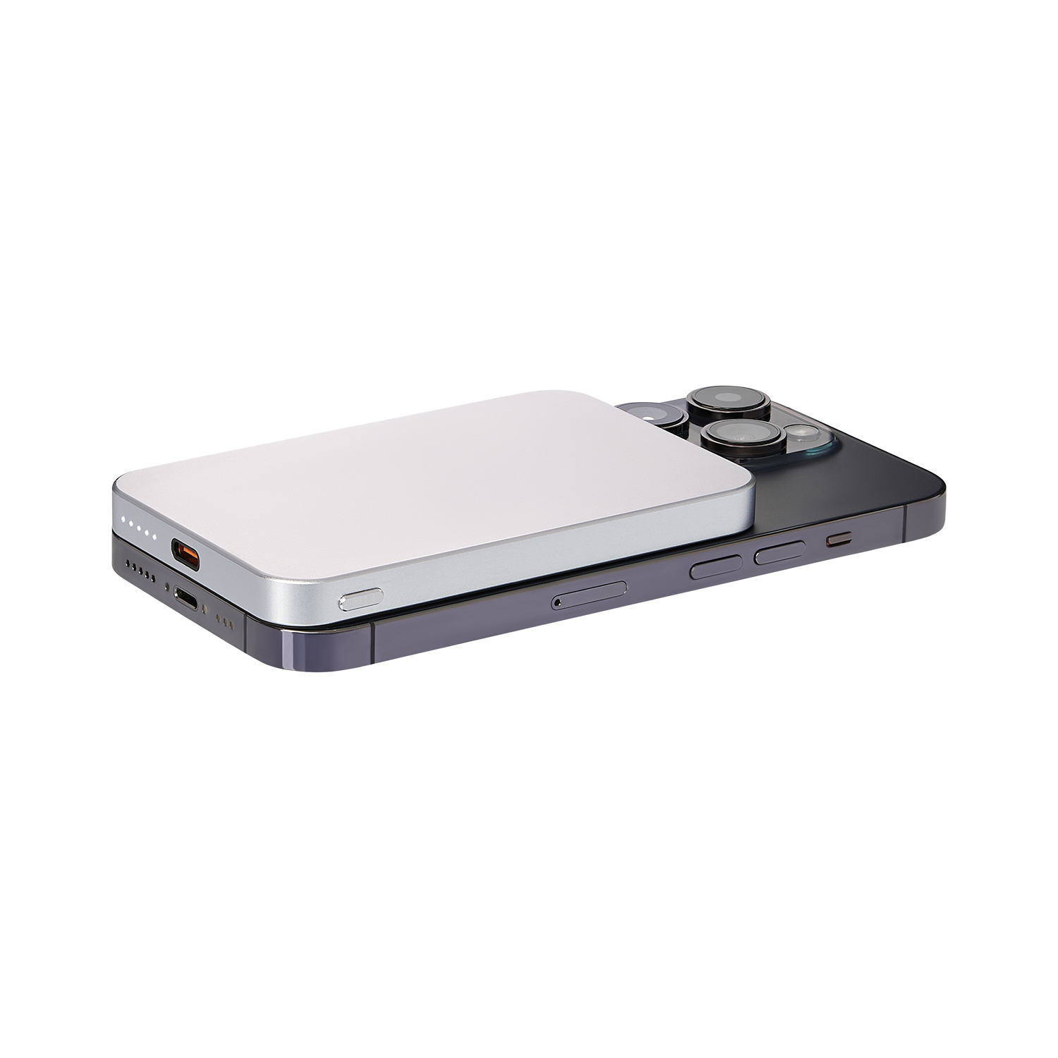 Внешний аккумулятор Artex PD 5000mAh с функцией беспроводной зарядки 15W, серебряный (Изображение 7)