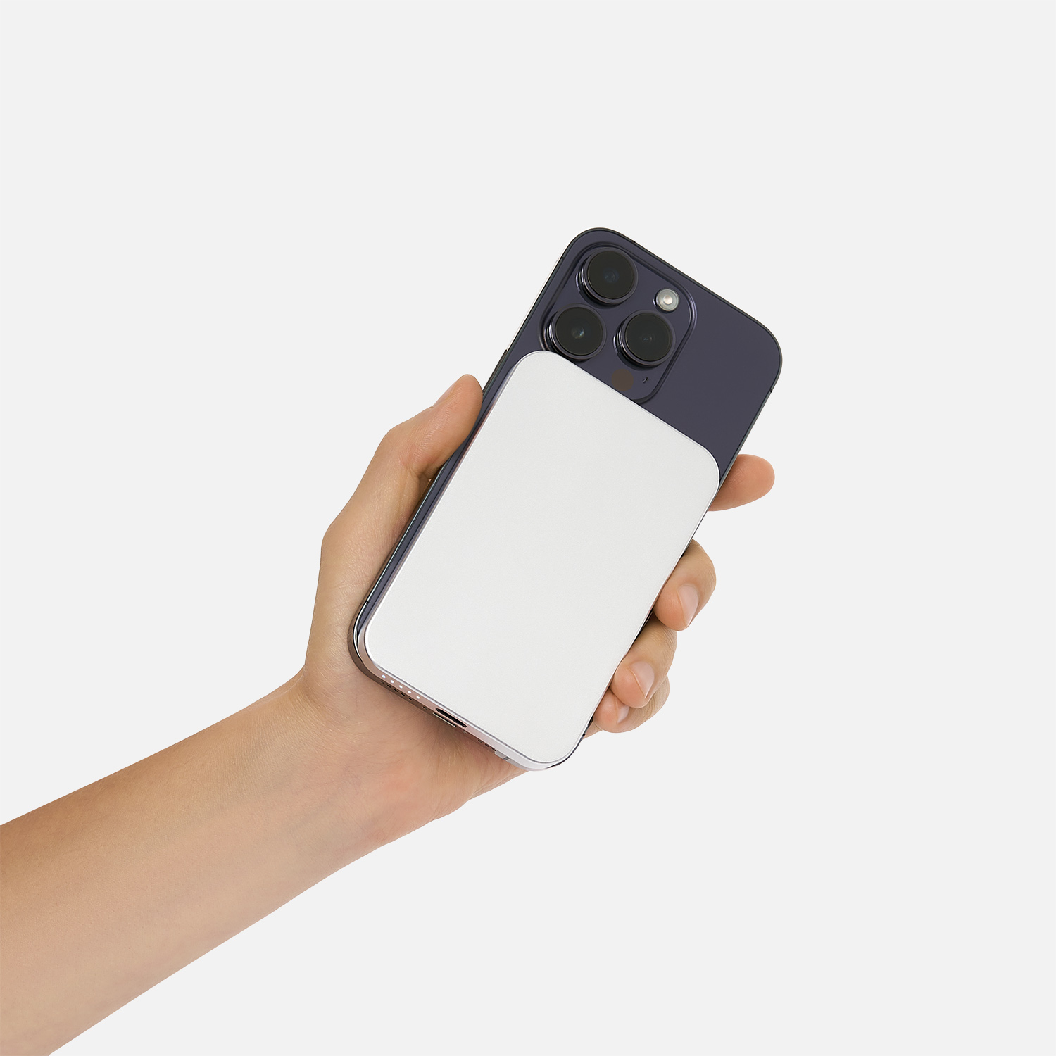 Внешний аккумулятор Artex PD 5000mAh с функцией беспроводной зарядки 15W, серебряный (Изображение 9)