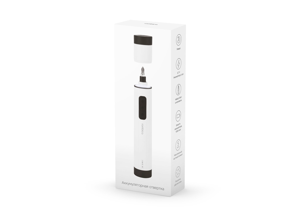 Отвертка аккумуляторная Rombica MyKit S1 White (Р) (Изображение 5)
