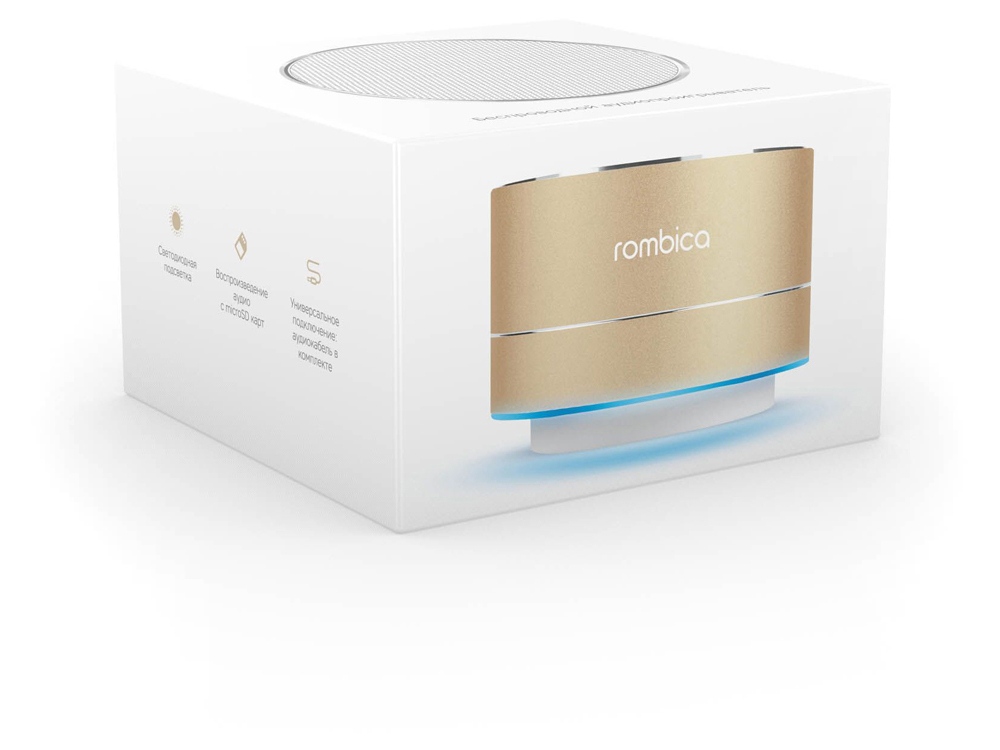 Портативная акустика Rombica Mysound BT-03 4C, золотистый (Р) (Изображение 5)