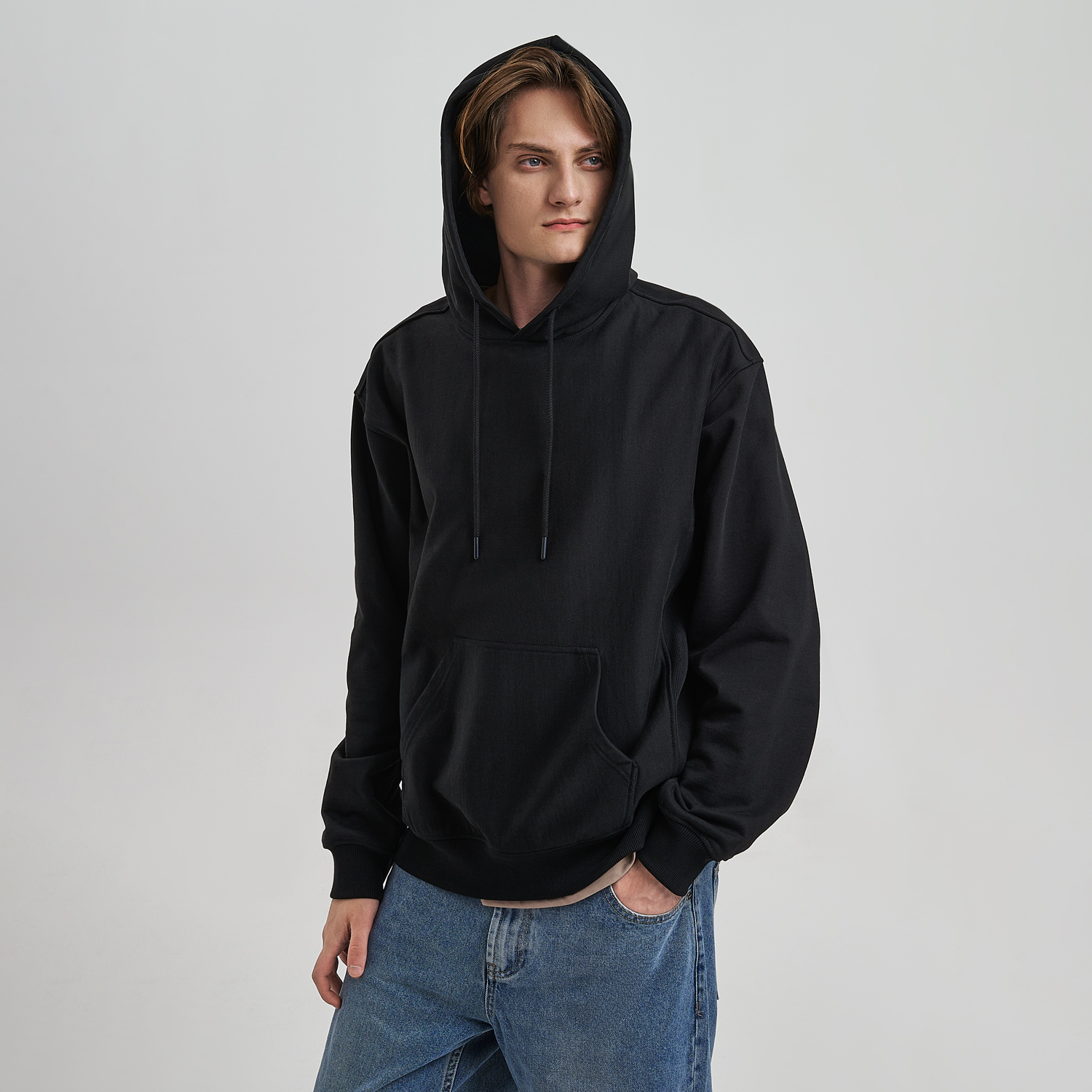 Худи релакс унисекс ADVENTURE, черный, размер XL/2XL (Изображение 1)
