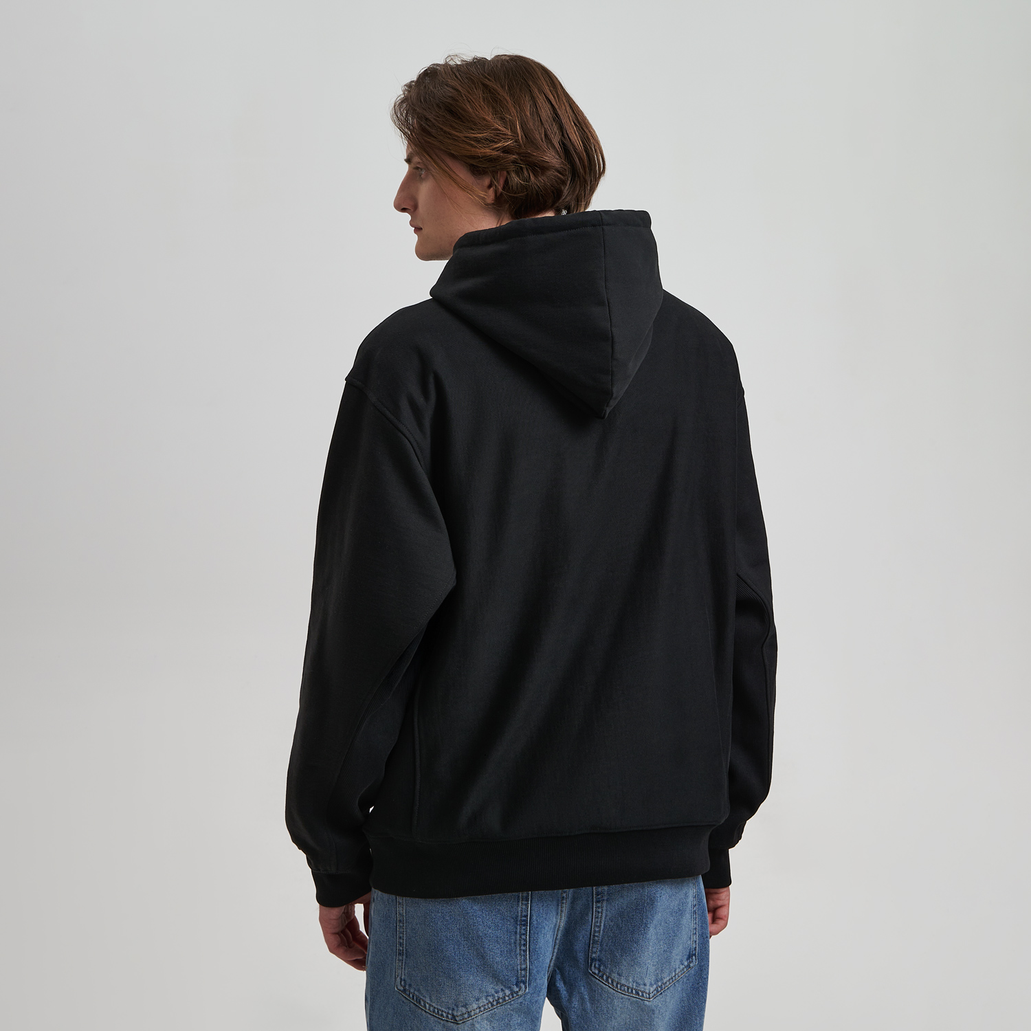 Худи релакс унисекс ADVENTURE, черный, размер XL/2XL (Изображение 6)