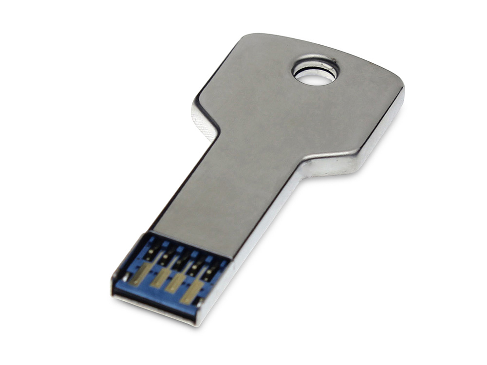 USB 3.0- флешка на 32 Гб в виде ключа (серебристый) 32Gb (Изображение 1)