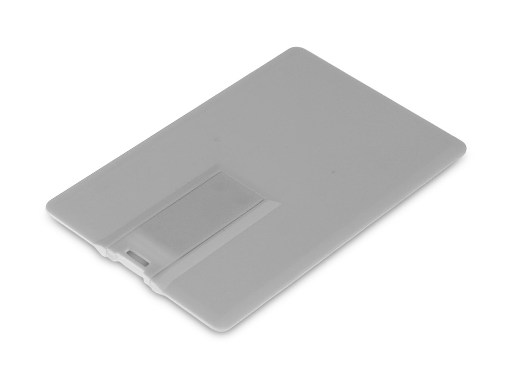 USB 3.0- флешка на 128 Гб в виде визитки, с раскладным чипом (белый) 128Gb (Изображение 1)