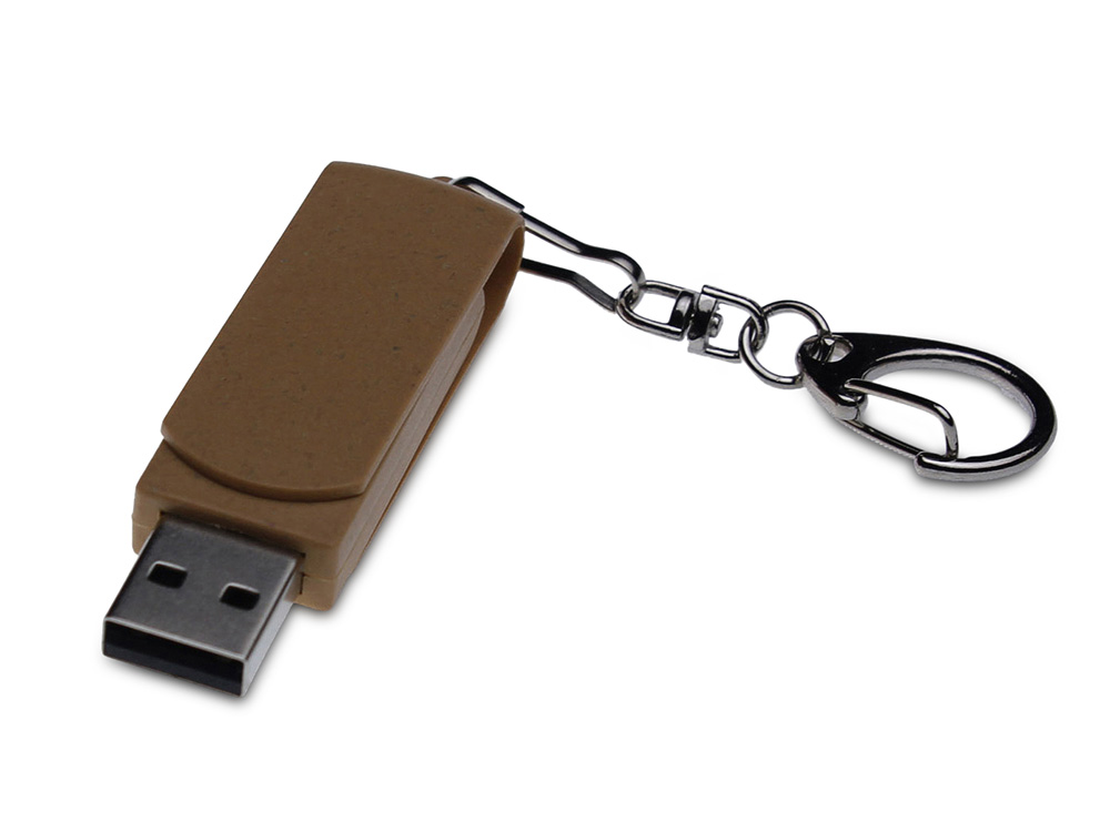 USB 2.0- флешка промо Варуна на 64 Гб с поворотным механизмом (коричневый) 64Gb