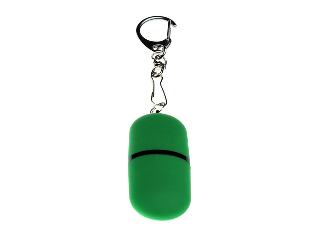 USB 2.0- флешка Goutte Soft-touch на 16 Гб каплевидной формы (зеленый) 16Gb (Изображение 3)