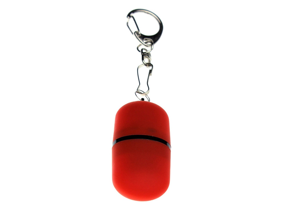 USB 2.0- флешка Goutte Soft-touch на 32 Гб каплевидной формы (красный) 32Gb (Изображение 3)