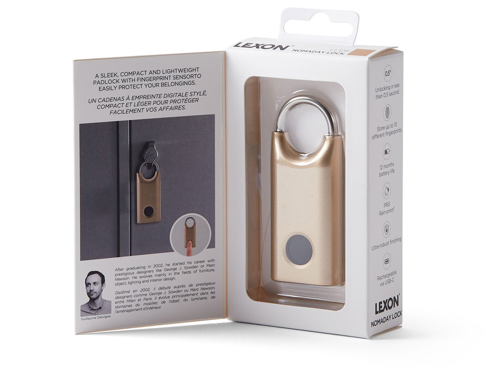 Замок с сенсором Noma Lock, темно-серый (Изображение 9)