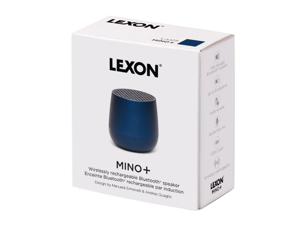 Колонка беспроводная Mino+ (темно-синий)  (Изображение 7)