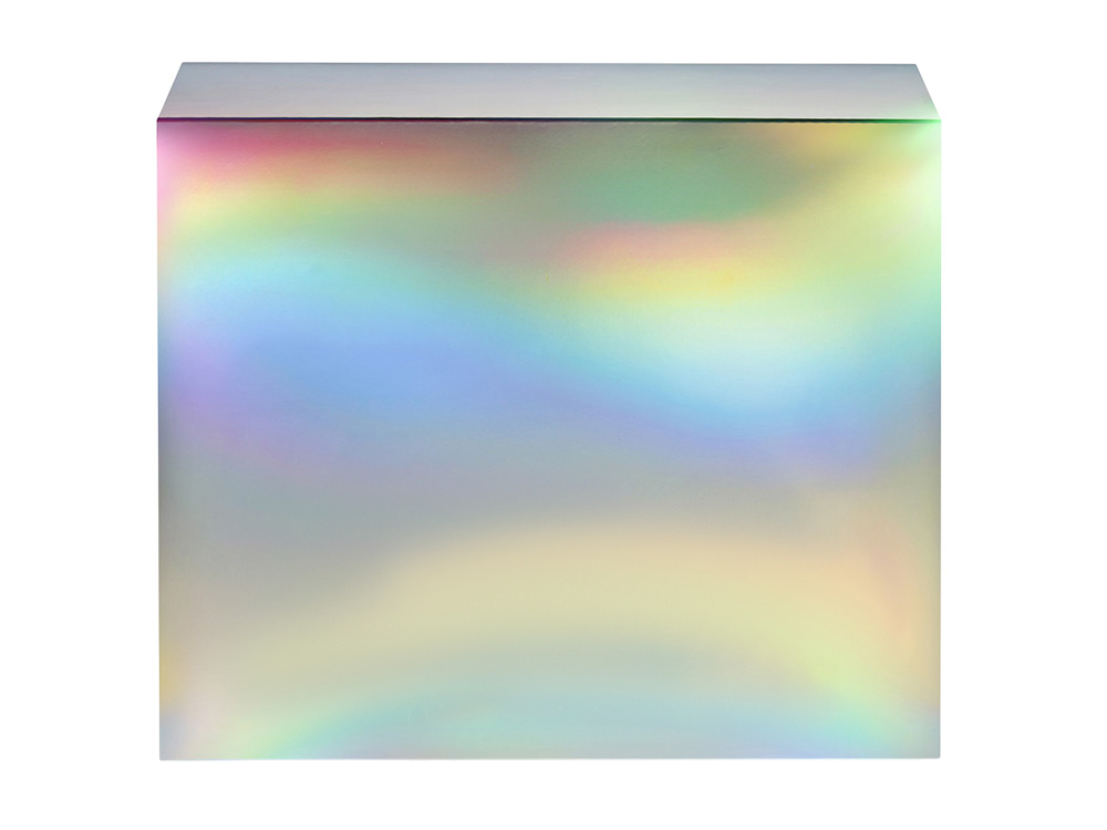 Подарочная коробка с голографическим шубером без печати Aurora, L, 260х260х100 мм. (Изображение 3)