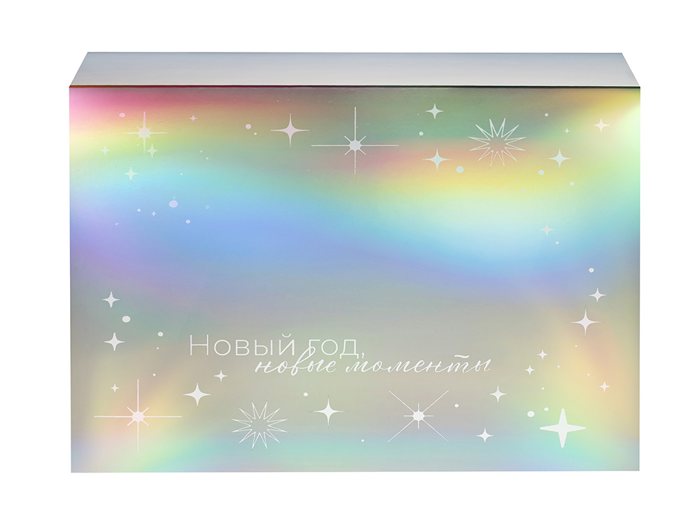 Подарочная коробка с голографическим шубером Aurora, XL, вн. размер 300х235х105 мм. (Изображение 3)