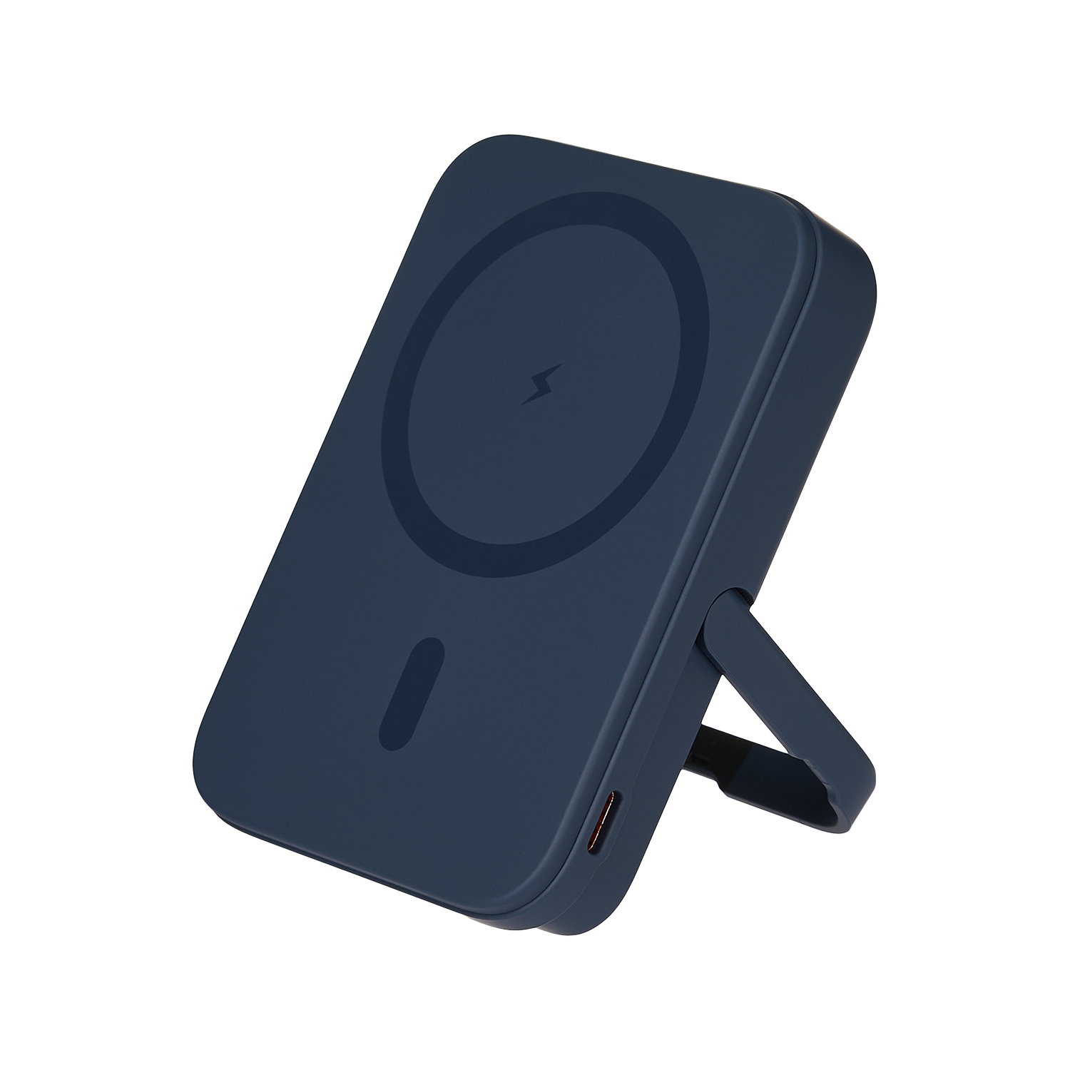 Внешний аккумулятор Union PD 10000mAh с функцией беспроводной зарядки 15W, синий (Изображение 9)