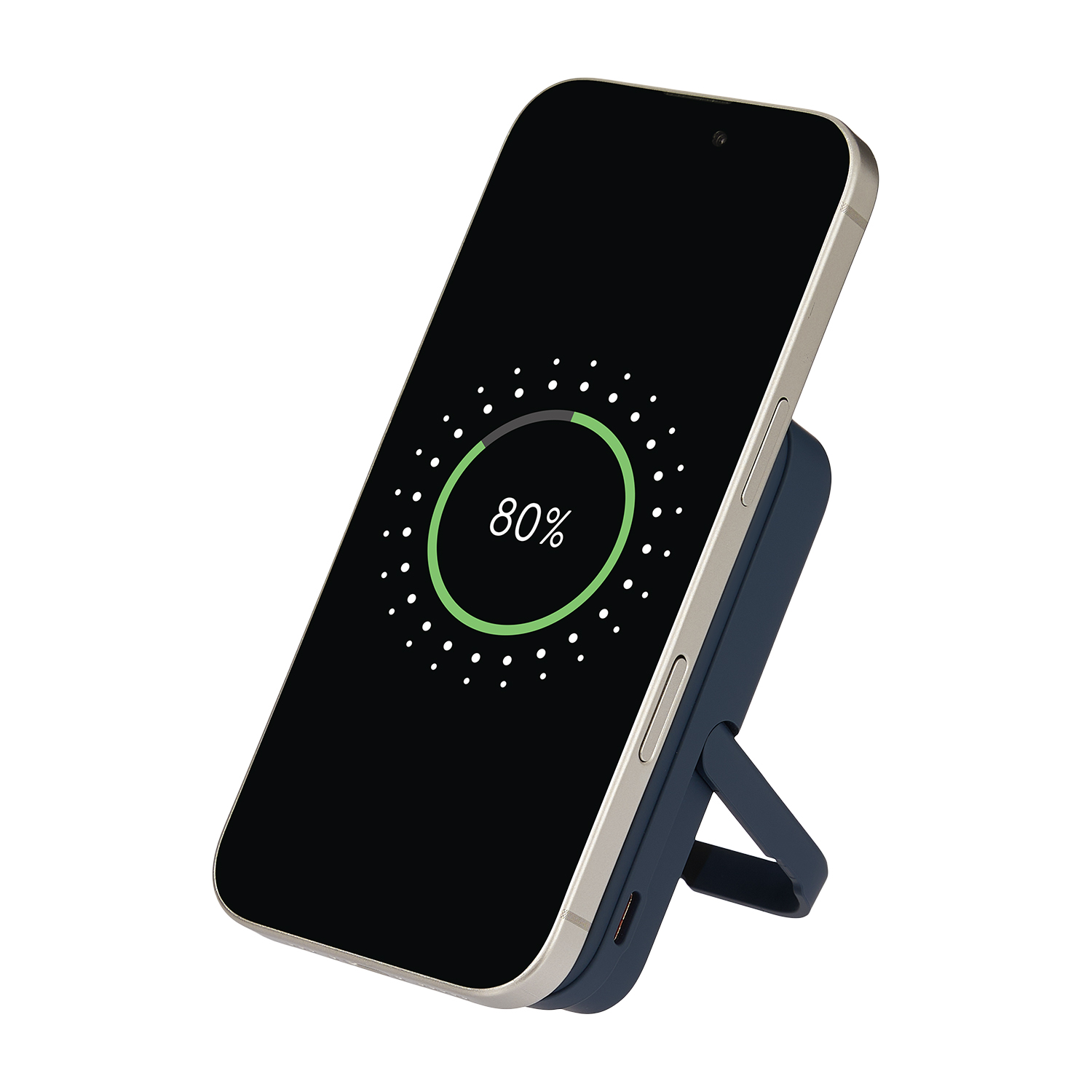 Внешний аккумулятор Union PD 10000mAh с функцией беспроводной зарядки 15W, синий (Изображение 10)