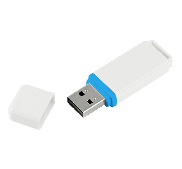 Флеш накопитель USB 2.0 Goodram UMO2 16GB, пластик, белый/голубой,16 Gb (Изображение 2)