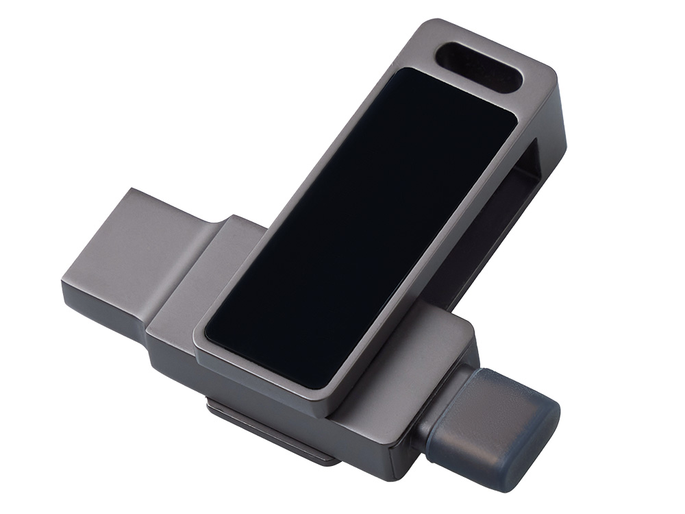 Флешка 32 ГБ USB Type-C и USB 3.0 с подсветкой лого Спинлайт (Изображение 2)