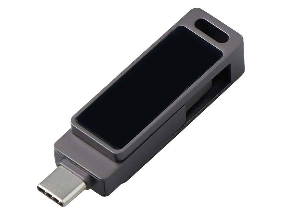 Флешка 32 ГБ USB Type-C и USB 3.0 с подсветкой лого Спинлайт (Изображение 3)